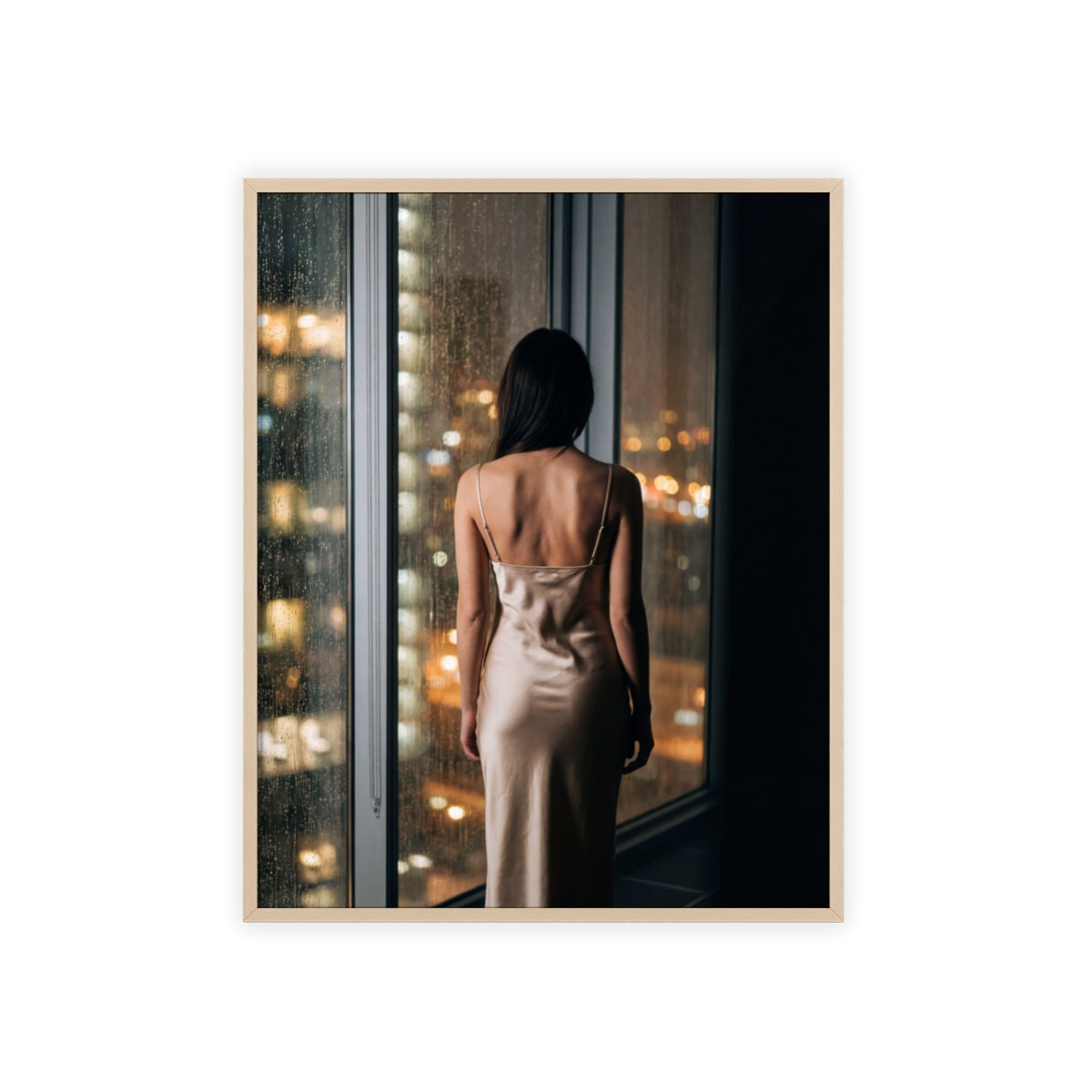 Framed Poster - Cinematic Window View