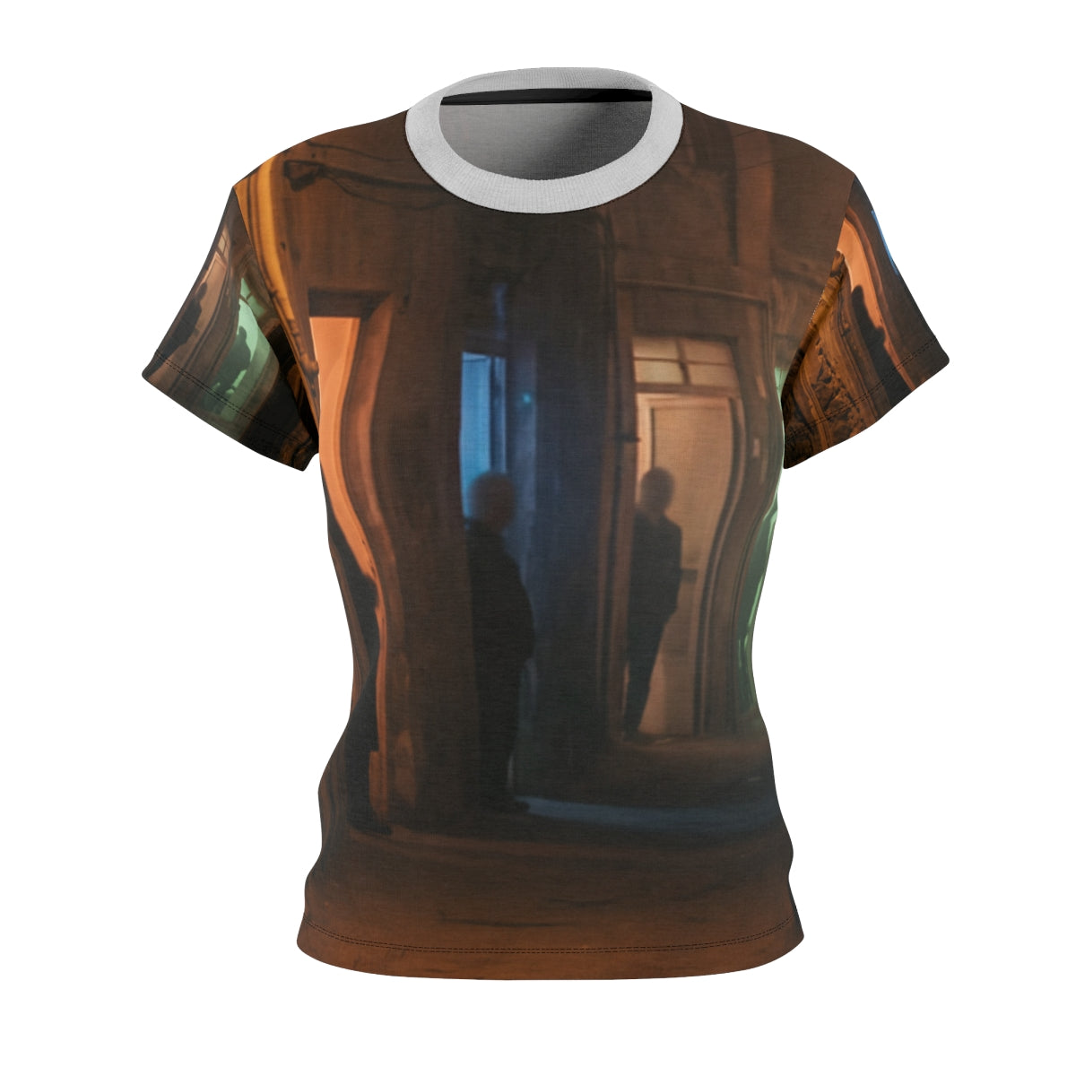 Women's Cut & Sew Tee - Shadowed Alleyway Mystery Art Print...