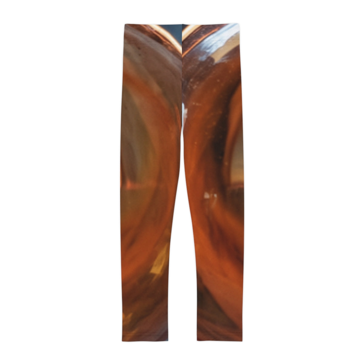 Kids Leggings with Amber Glow Sphere Art