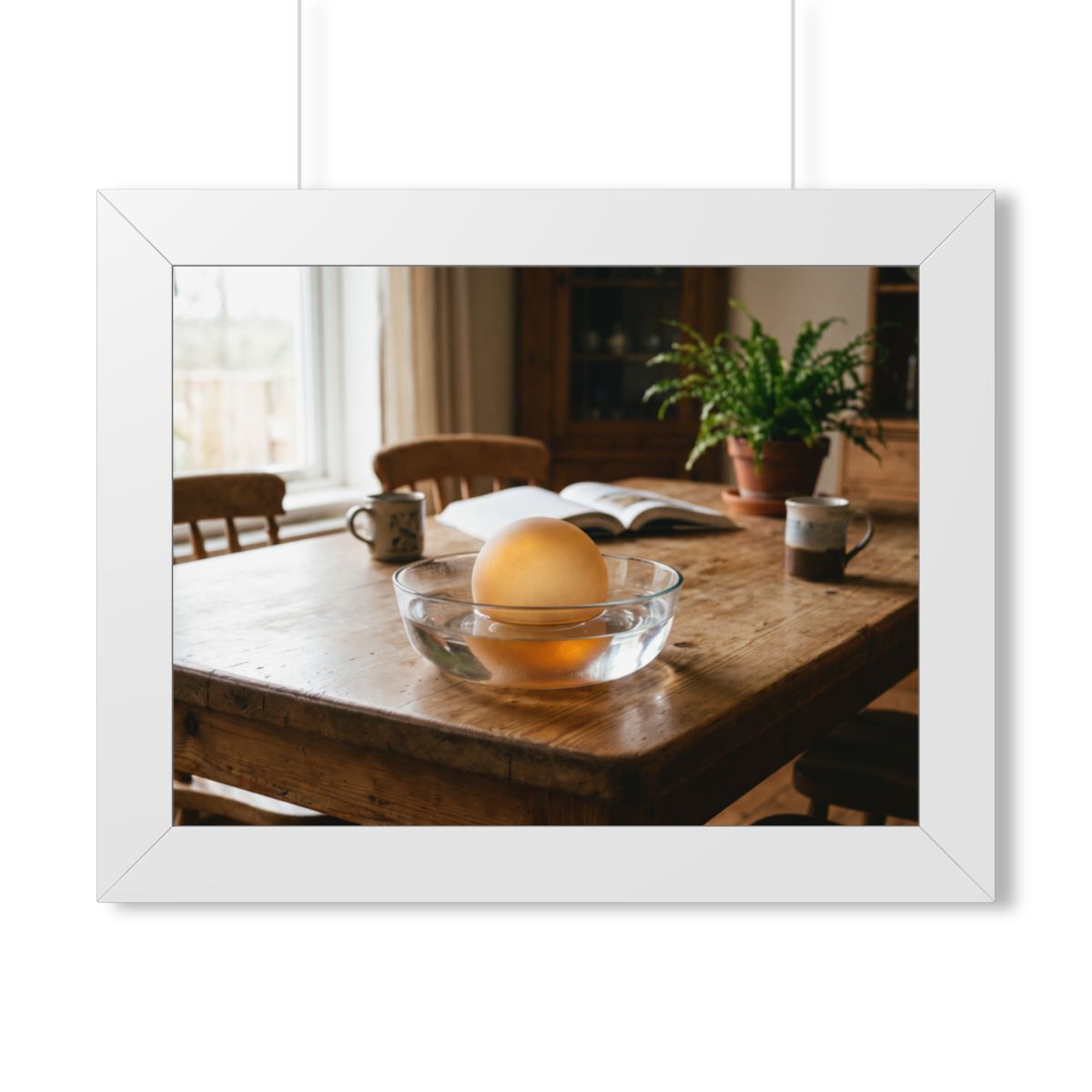 Framed Horizontal Poster - Amber Sanctuary — White (14×11......