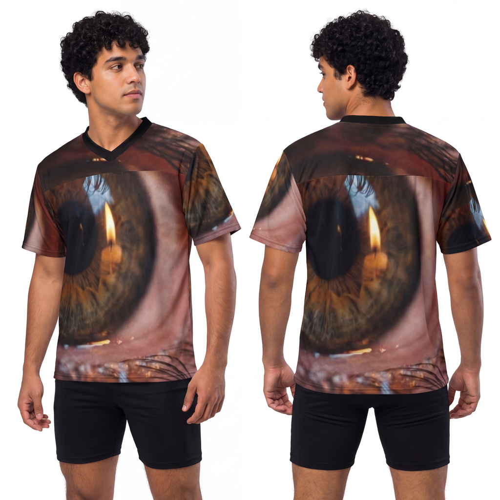 Men's Unisex Football Jersey - Amber Iris Reflection Fine......
