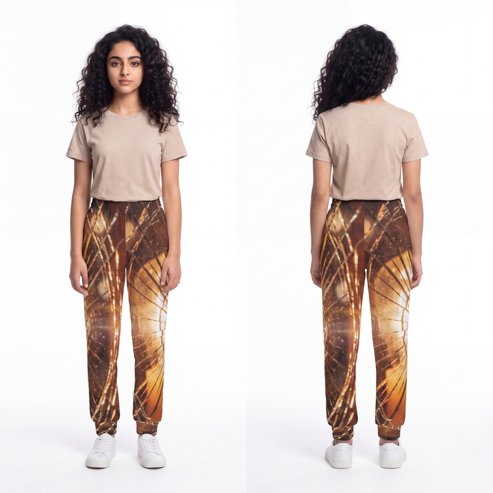 Youth Joggers - Shattered Glass Golden Glow
