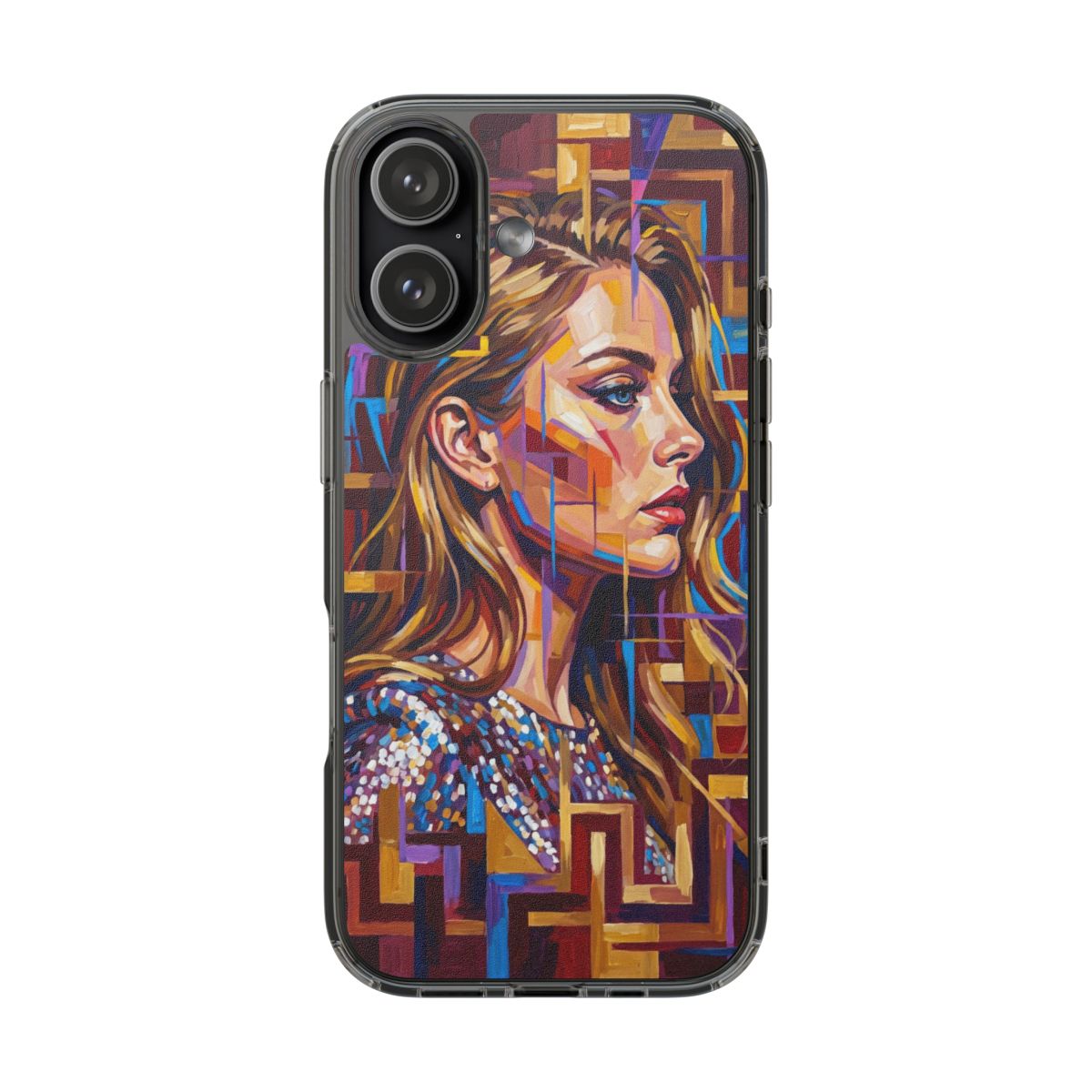 Clear Impact-Resistant Case - Shattered Elegance | Echovira...