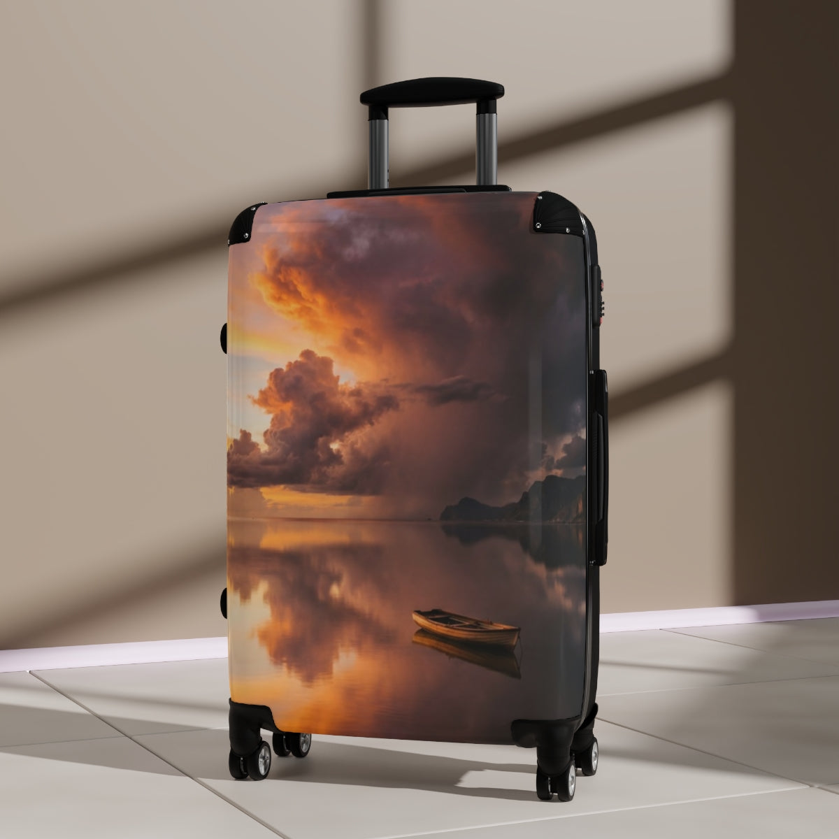 Suitcase - Golden Horizon Travel Case | Echovira Gallery