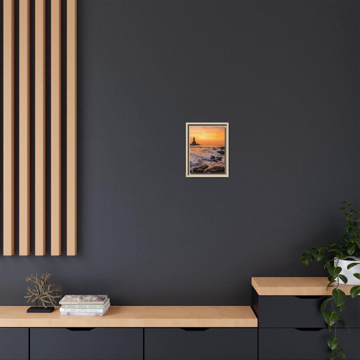 Framed Matte Canvas - Majestic Golden Coast