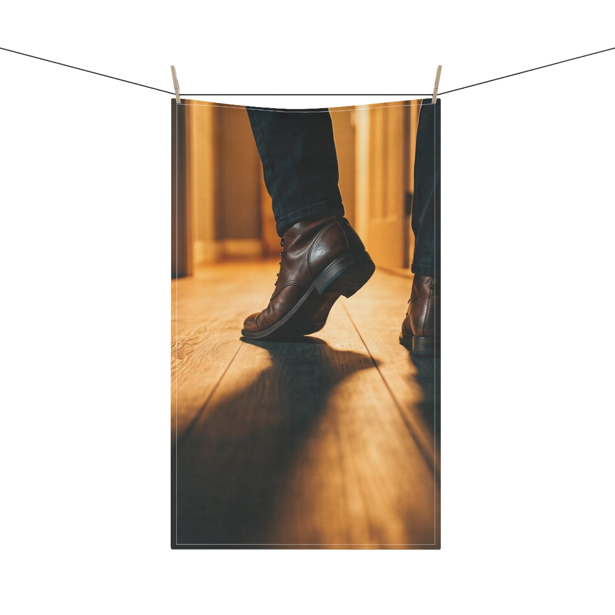 Tea Towels - Nocturne Steps Kitchen | Echovira Gallery