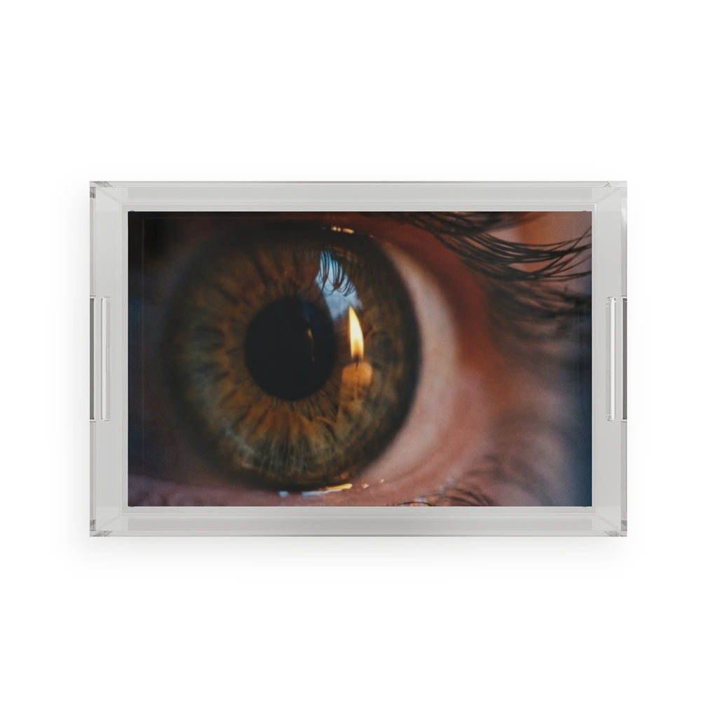 Amber Gaze Acrylic Serving Tray - Accent Decor | Echovira...