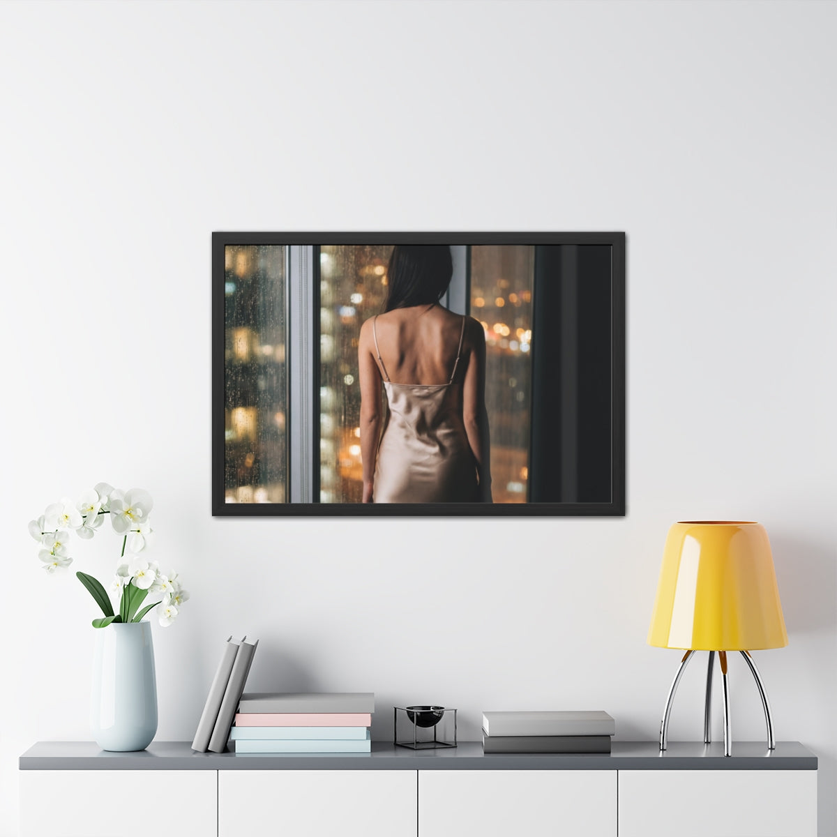 Framed Poster - Rainscape Silhouette — Landscape (10×8... |...