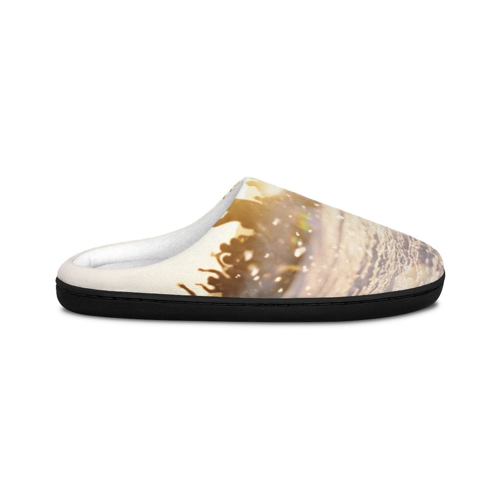 Men's Indoor Slippers with Golden Hour Art