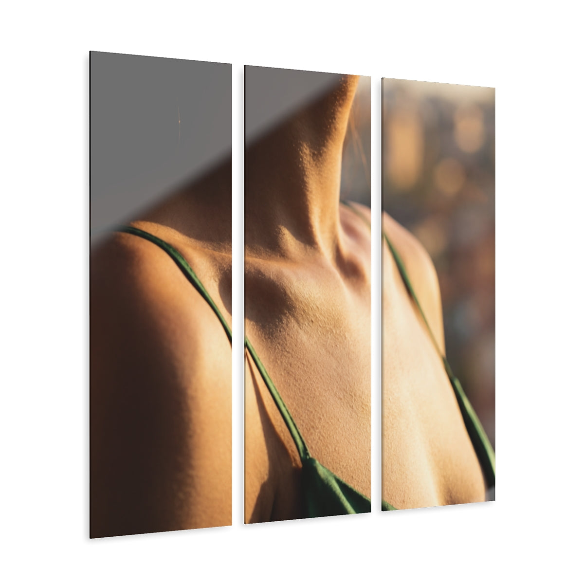 Acrylic Triptych Print - Golden Hour Glow