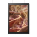Framed Vertical Poster - Golden Mist Perfume Ritual Art —......