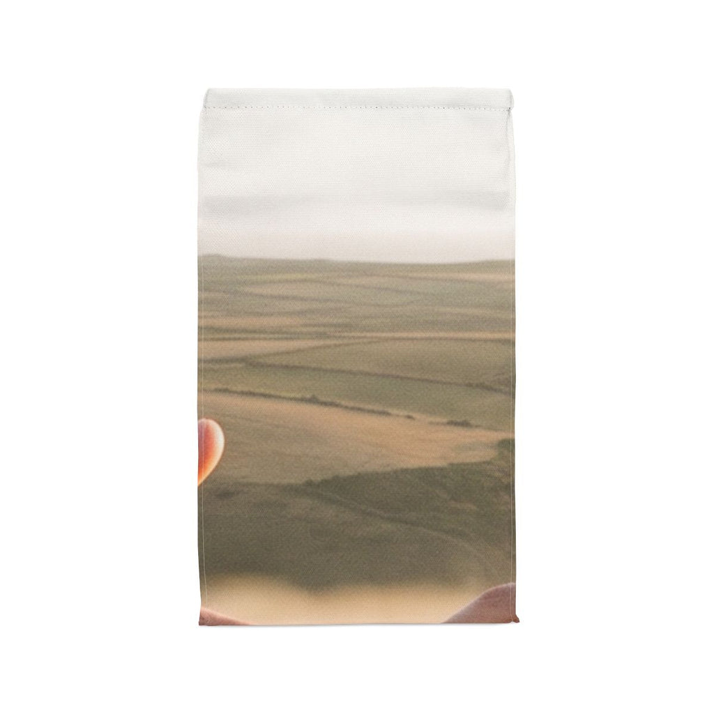 Polyester Lunch Bag - The Infinite Touch | Ethereal Coastal...