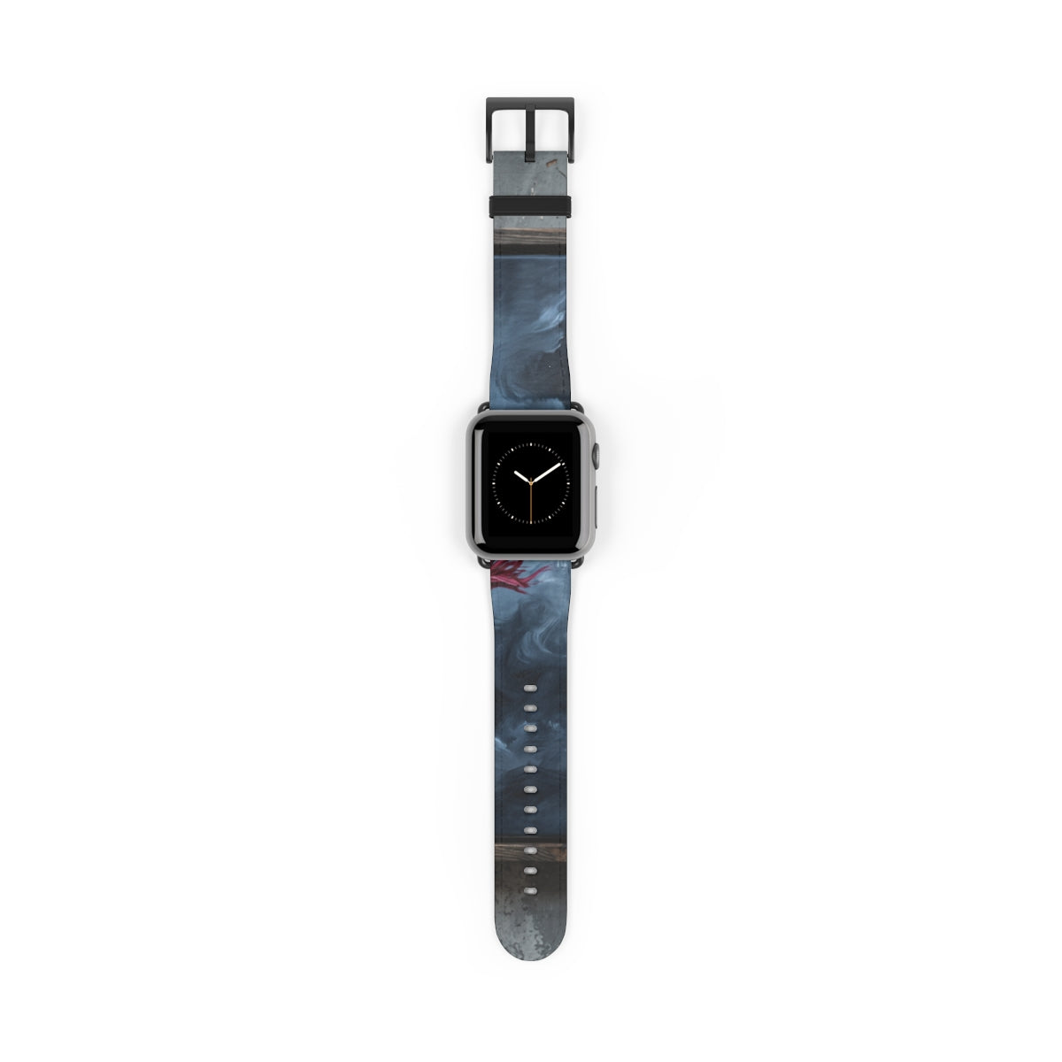 深红抽象艺术 Apple Watch 表带