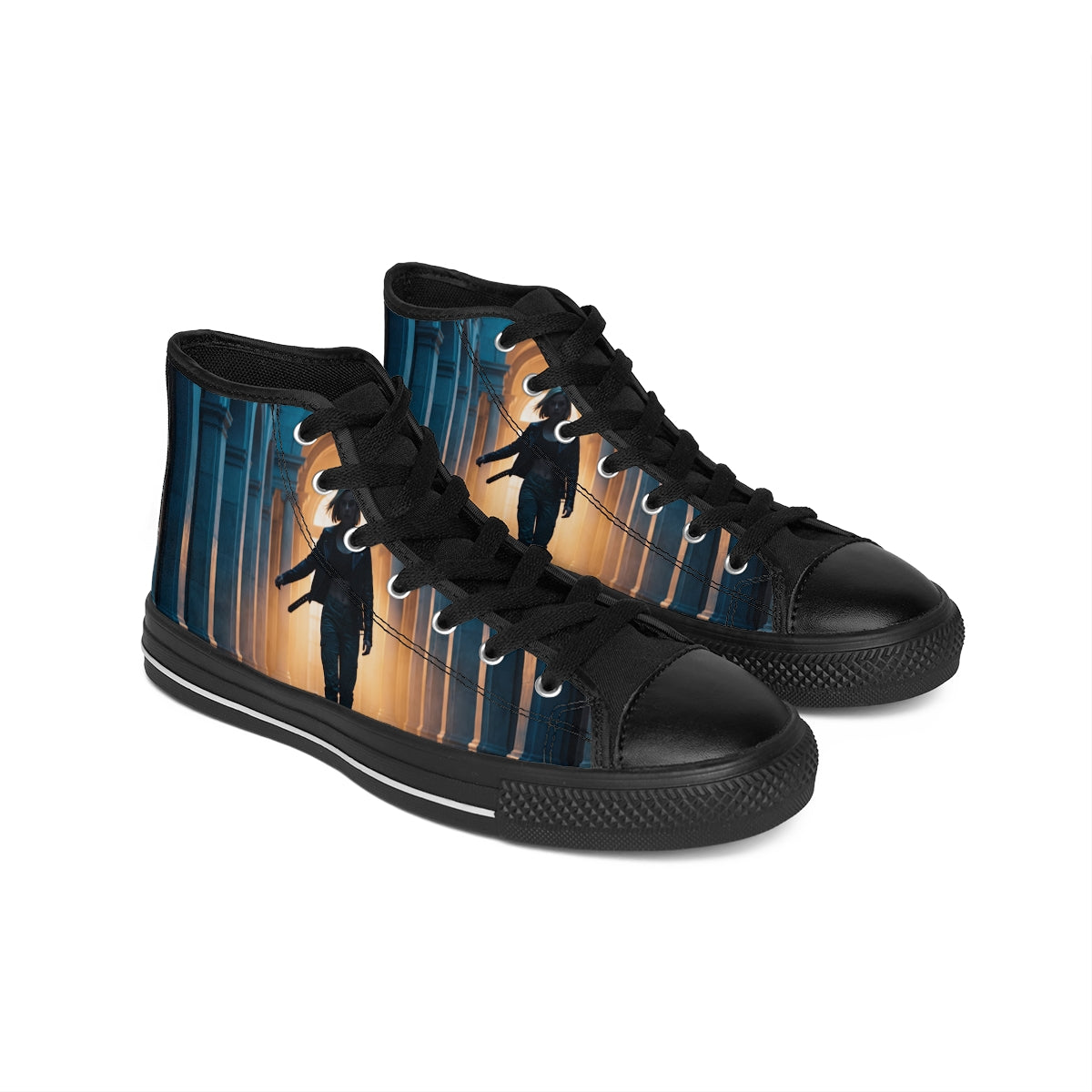 Women's Classic Sneakers Neo-Noir Art