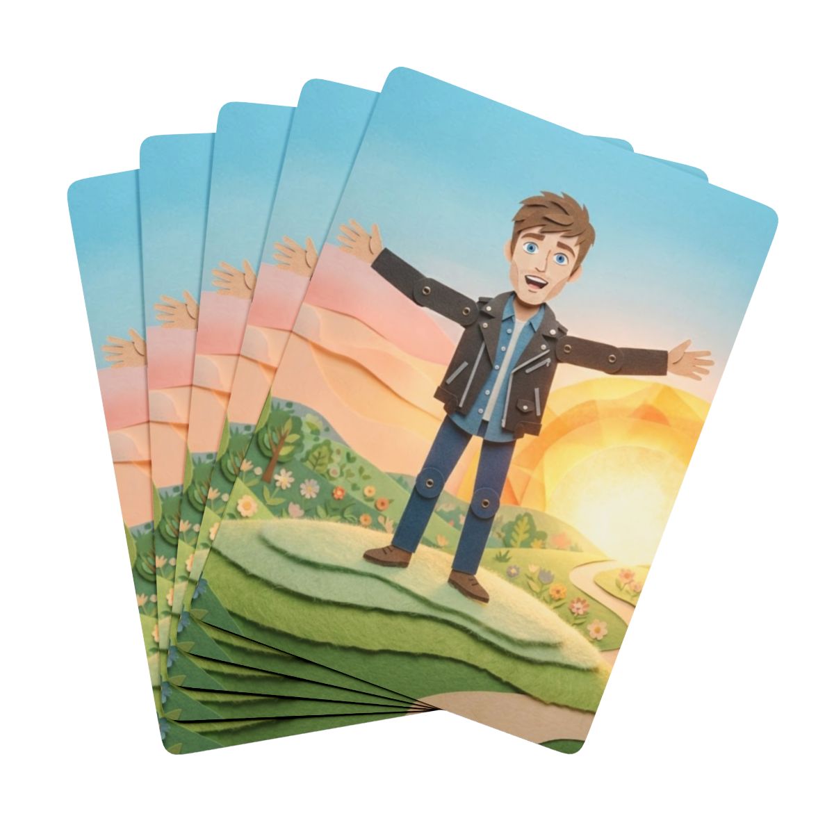 Playing Cards - Sunny Meadow Poker Deck | Echovira Gallery