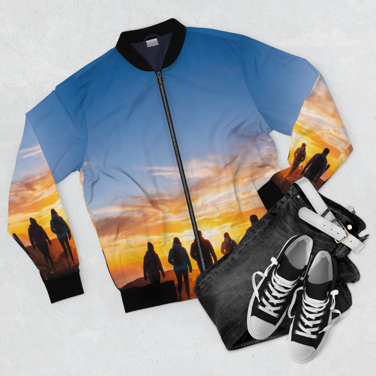 Men's Bomber Jacket - Dawn Trail Journey