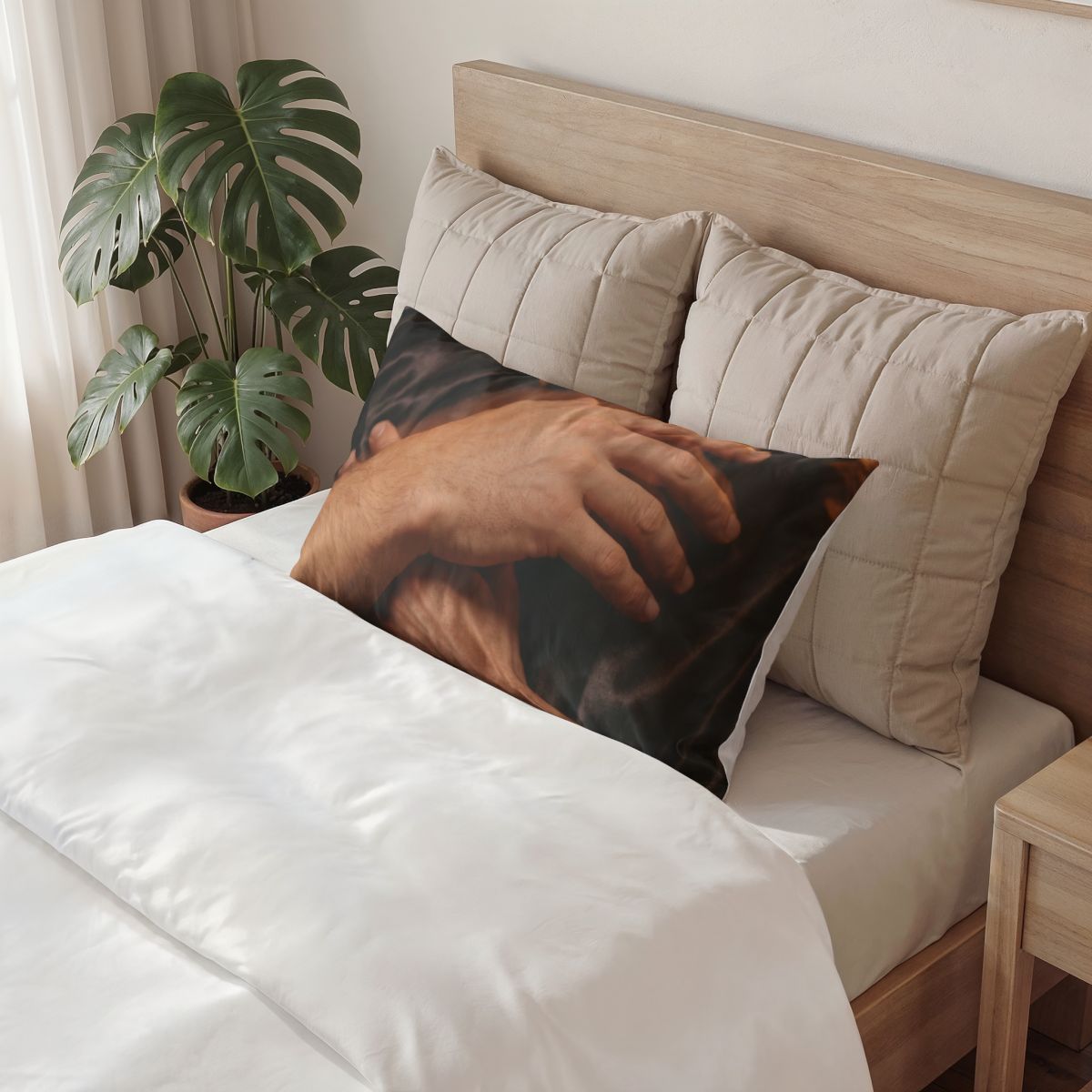 Cotton Pillow Sham - Satin Shadows Moody Fine Art... |...