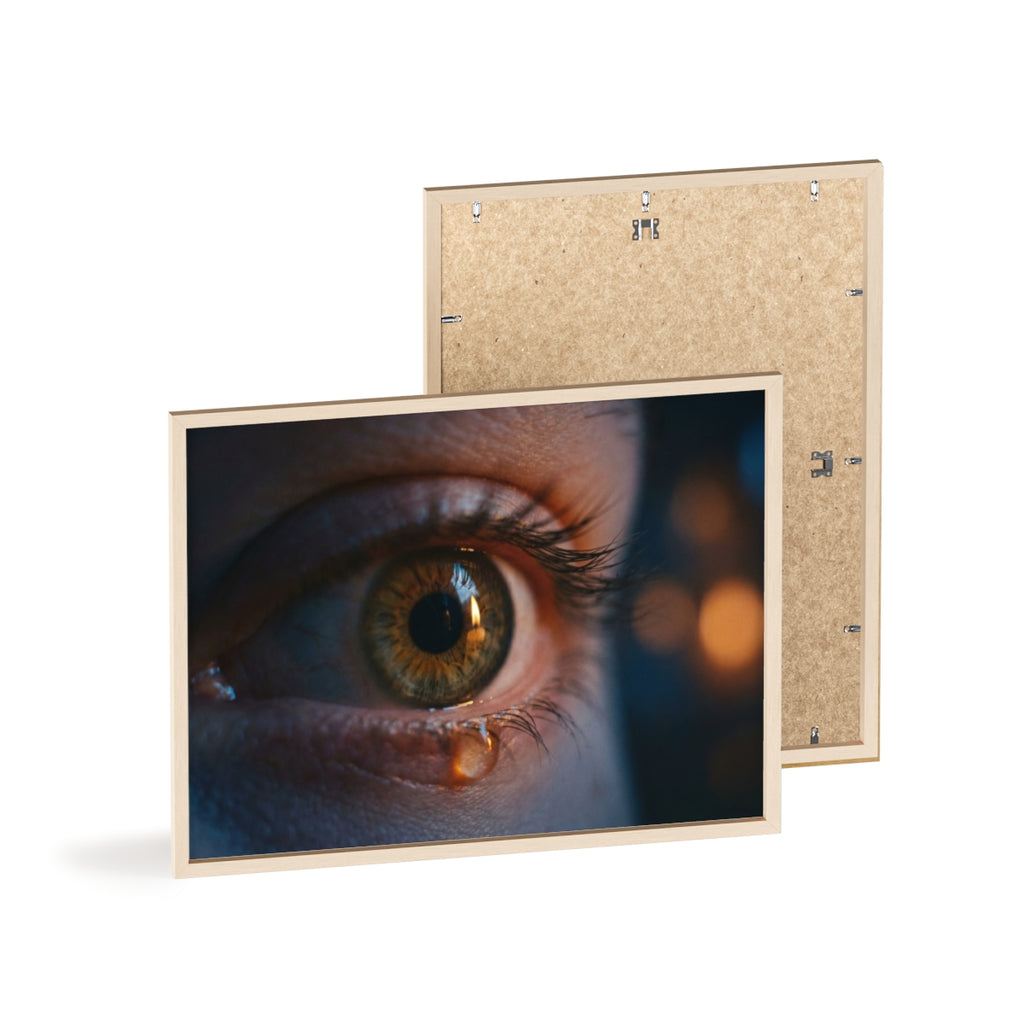 Poster mit Holzrahmen – Eye Art