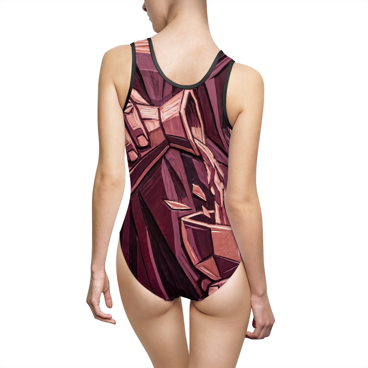 Women's Classic One-Piece Swimsuit - Faceted | Echovira...