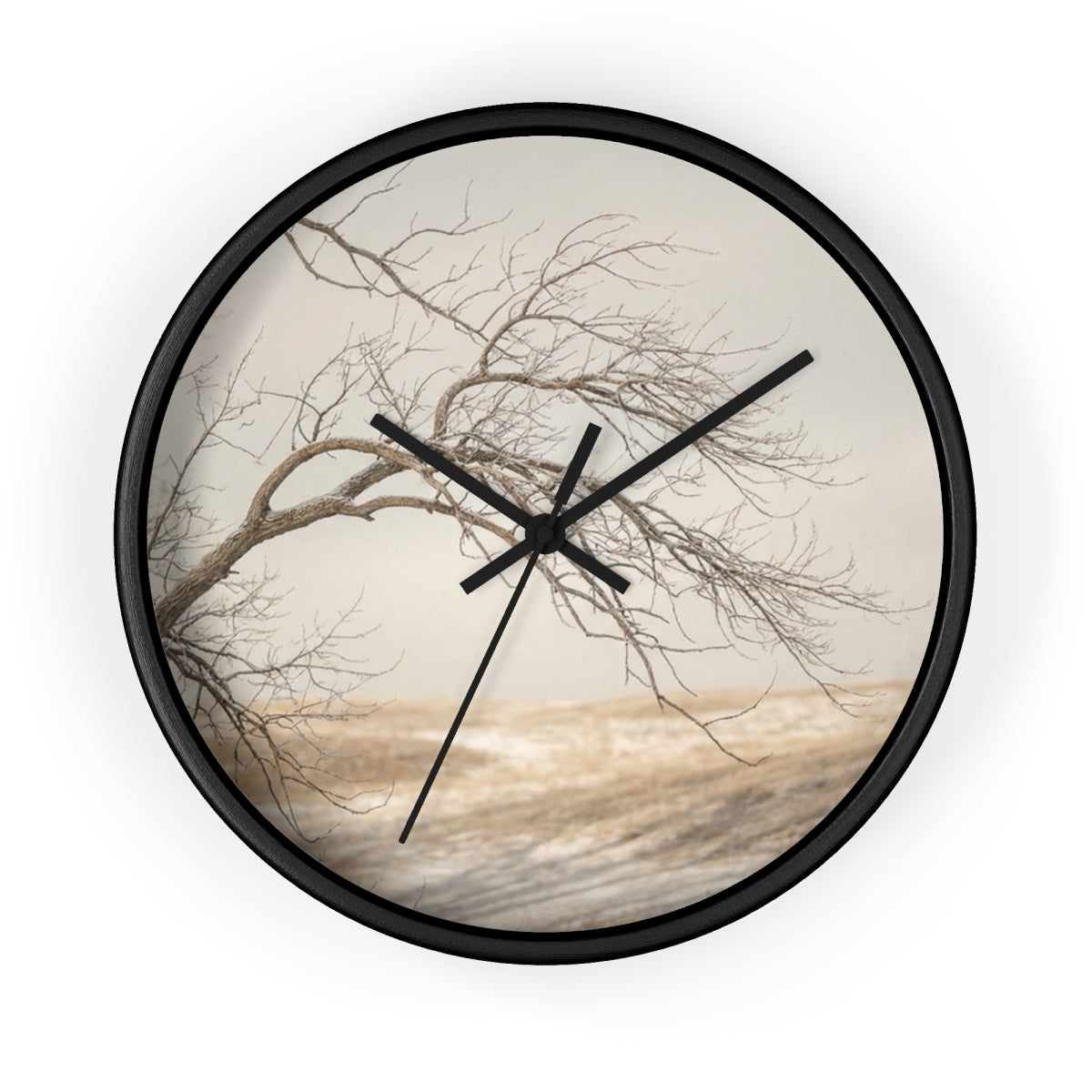 Wall Clock - Winter Branch Solitude Landscape | Echovira...