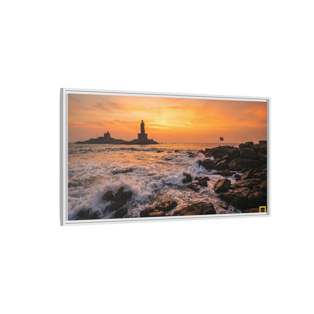 Framed Matte Canvas - Majestic Golden Coast