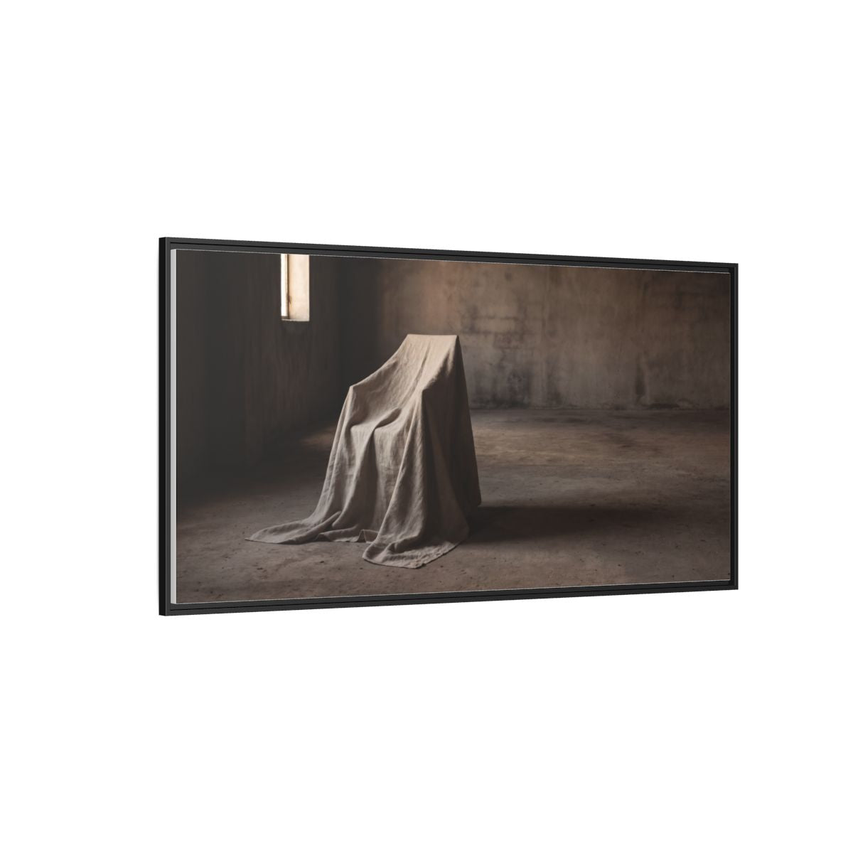 Framed Matte Canvas - Wabi-Sabi Silhouette Art — Black / 1.25"