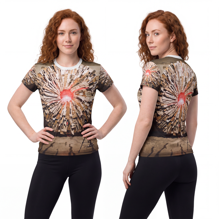 Women's Cut & Sew Tee - Radial Light