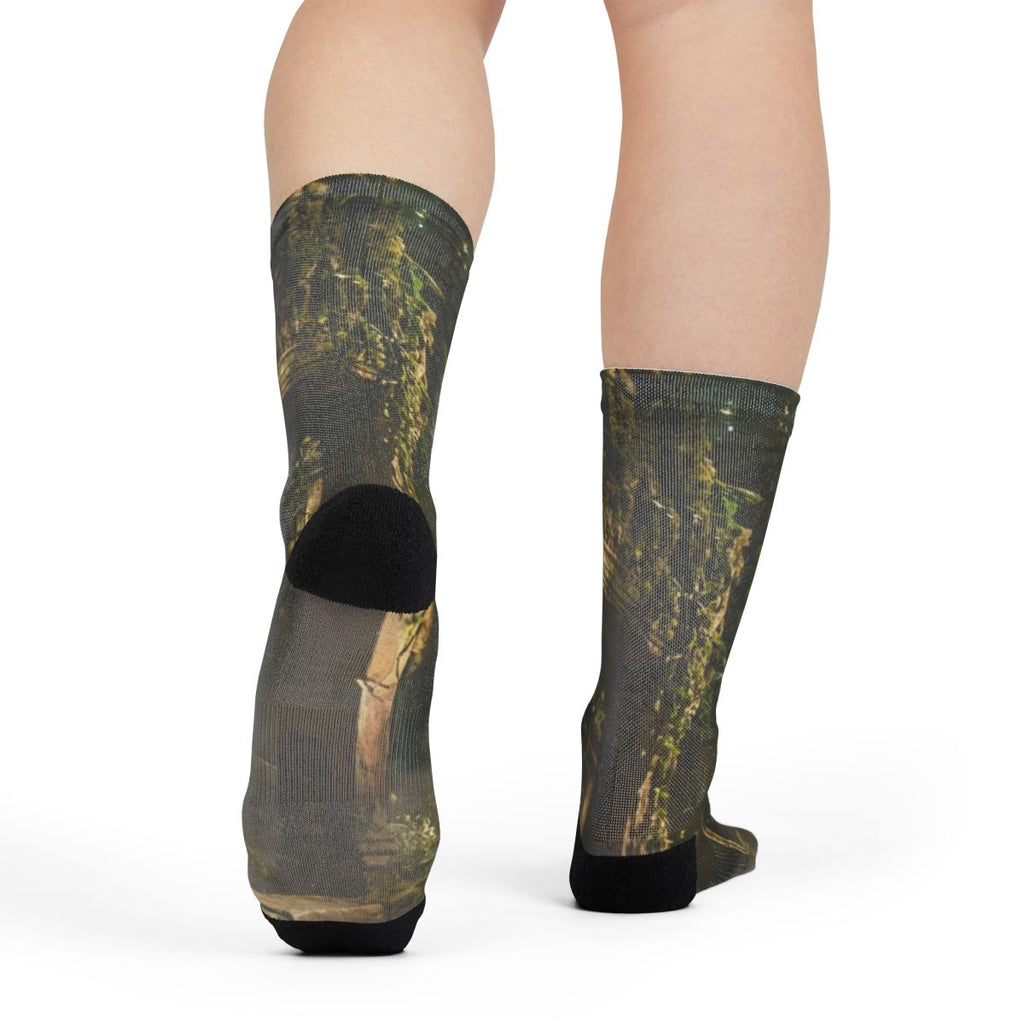 Sublimation Crew Socks - Lost Sanctuary | Echovira Gallery