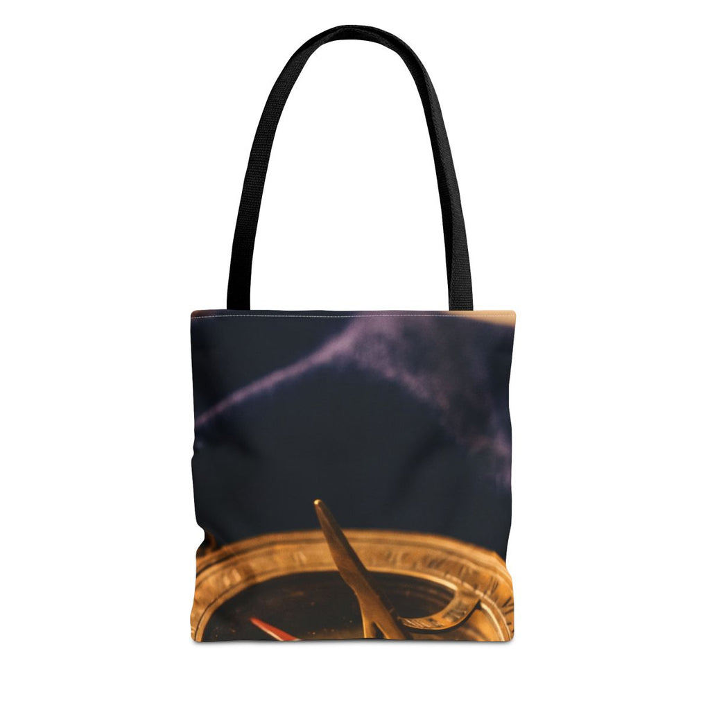 Vintage Brass Sundial Compass Art Tote Bag