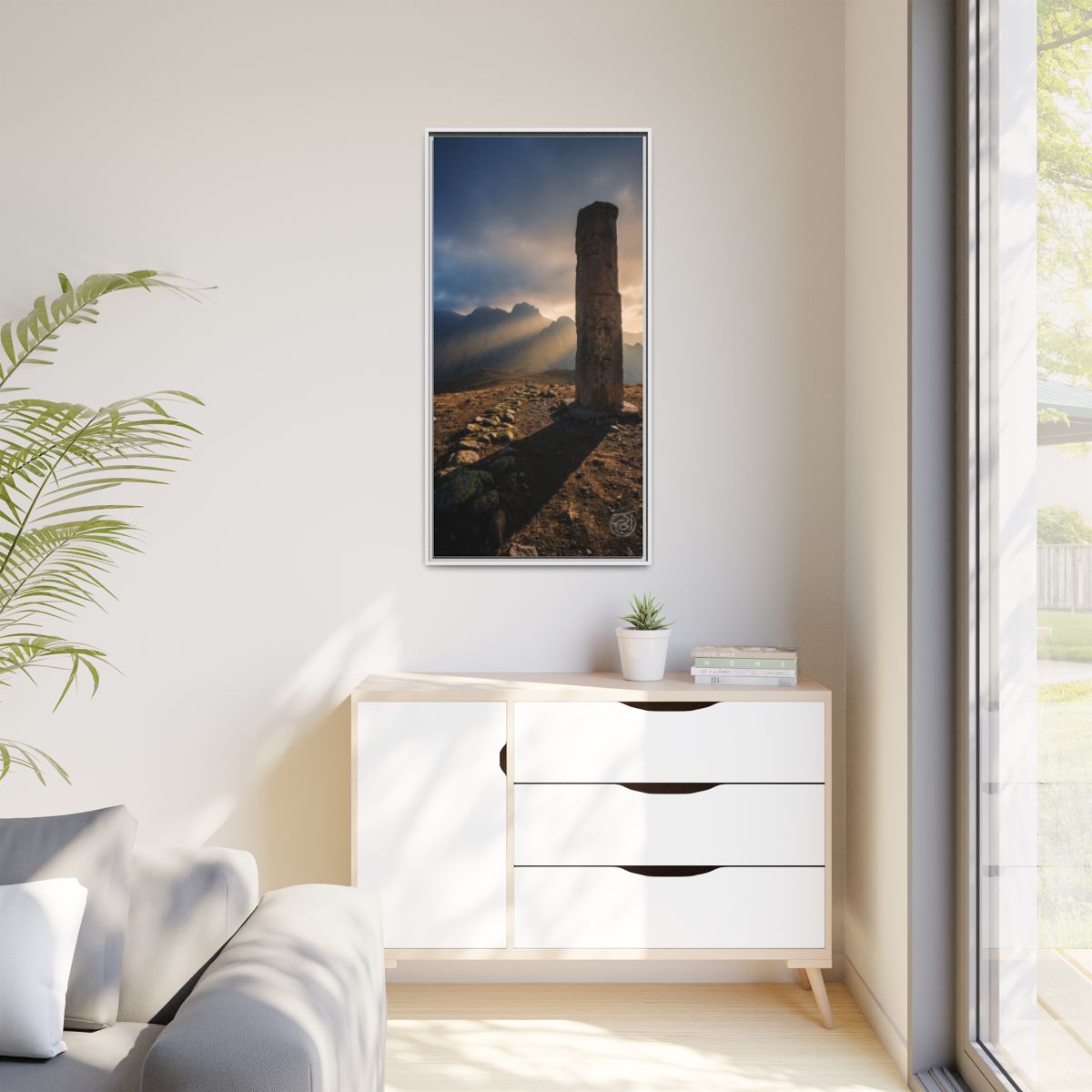 Matte Canvas, Framed - Mystic Monolith Ancient Persian... |...