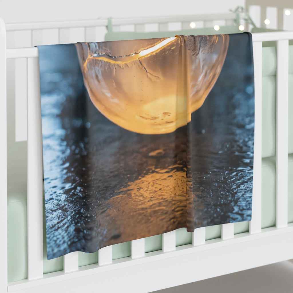 Luminous Fractured Glass Baby Swaddle Blanket