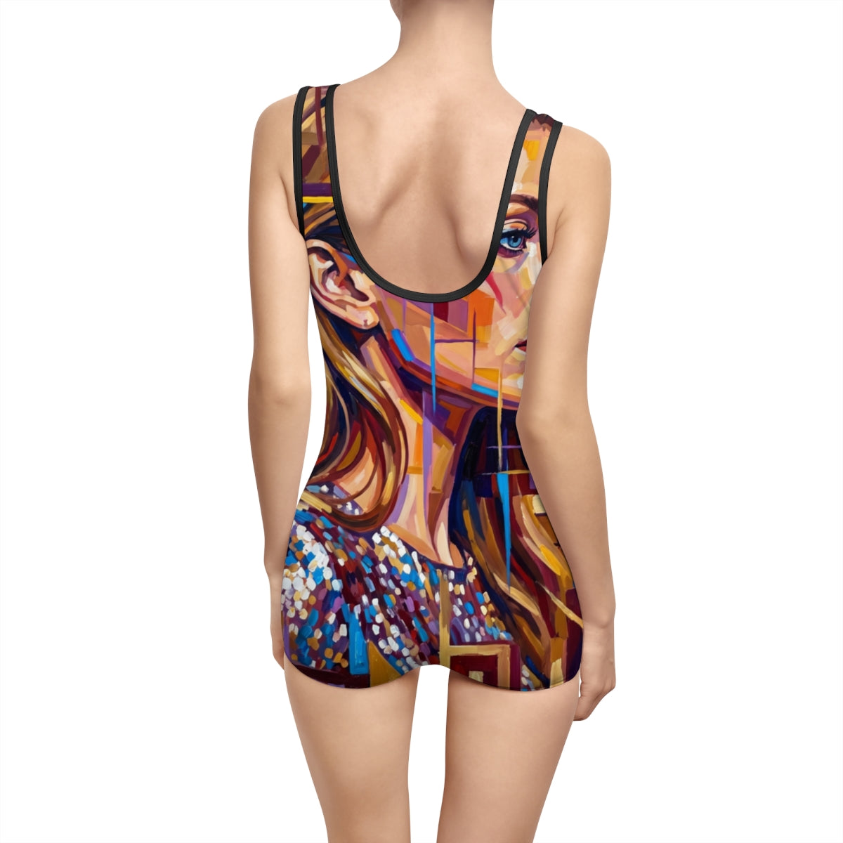 Women's Vintage Swimsuit - Shattered Elegance | Echovira...