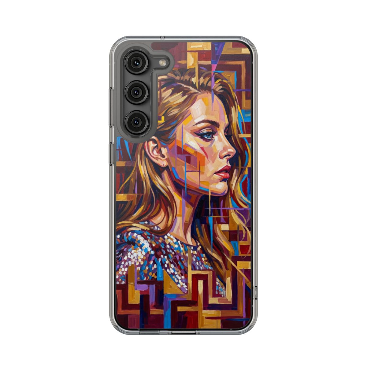 Clear Impact-Resistant Case - Shattered Elegance | Echovira...