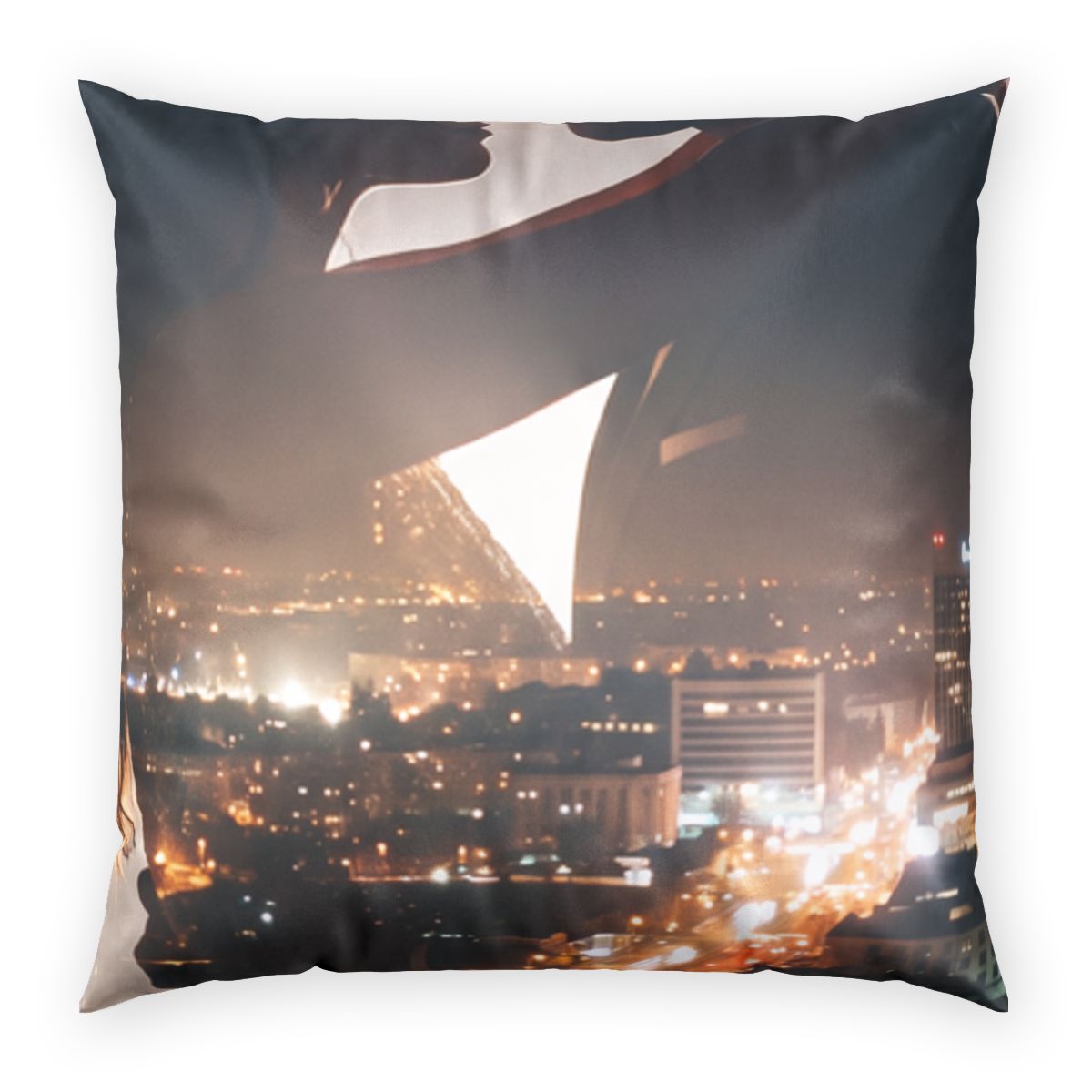 Poly Velvet Pillow - Midnight City Romance | Echovira...