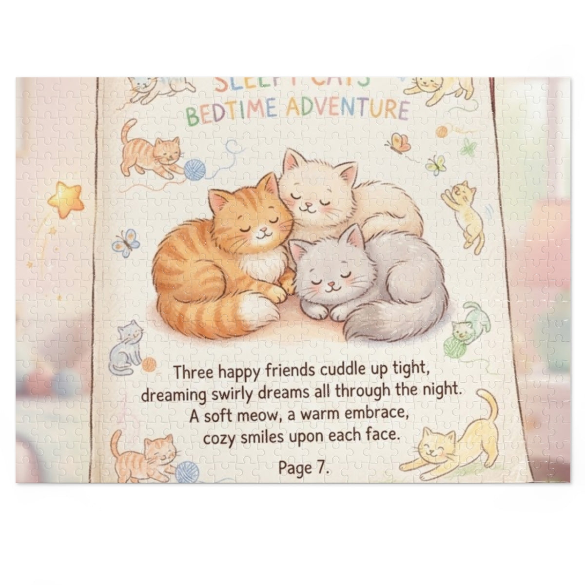 Jigsaw Puzzle with Tin - Sleepy Cats Tale (30, 110, 252... |...