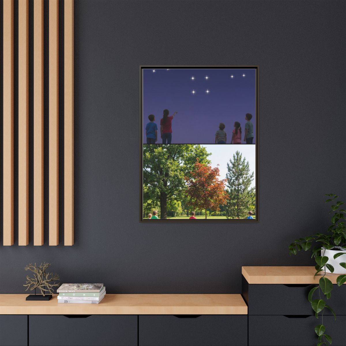 Framed Matte Canvas - Discovery — Espresso / 1.25"