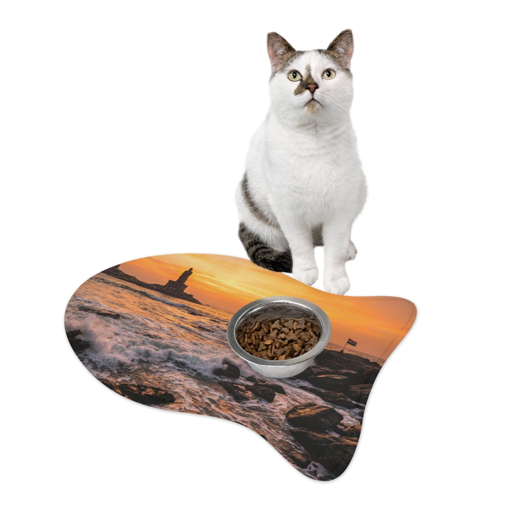 Pet Feeding Mat - Golden Hour Tides