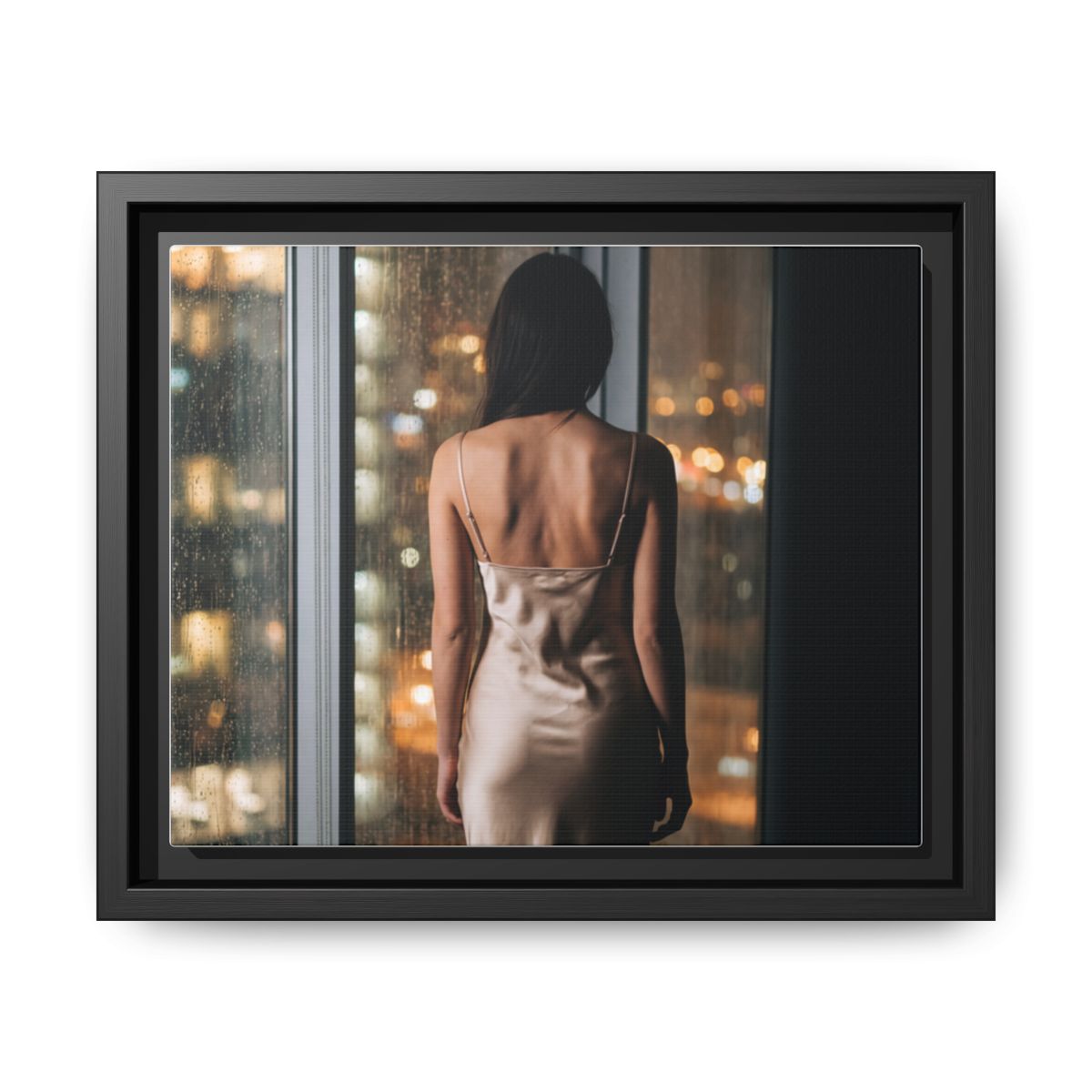 Framed Matte Canvas - Cinematic Nights — Black / 1.25"