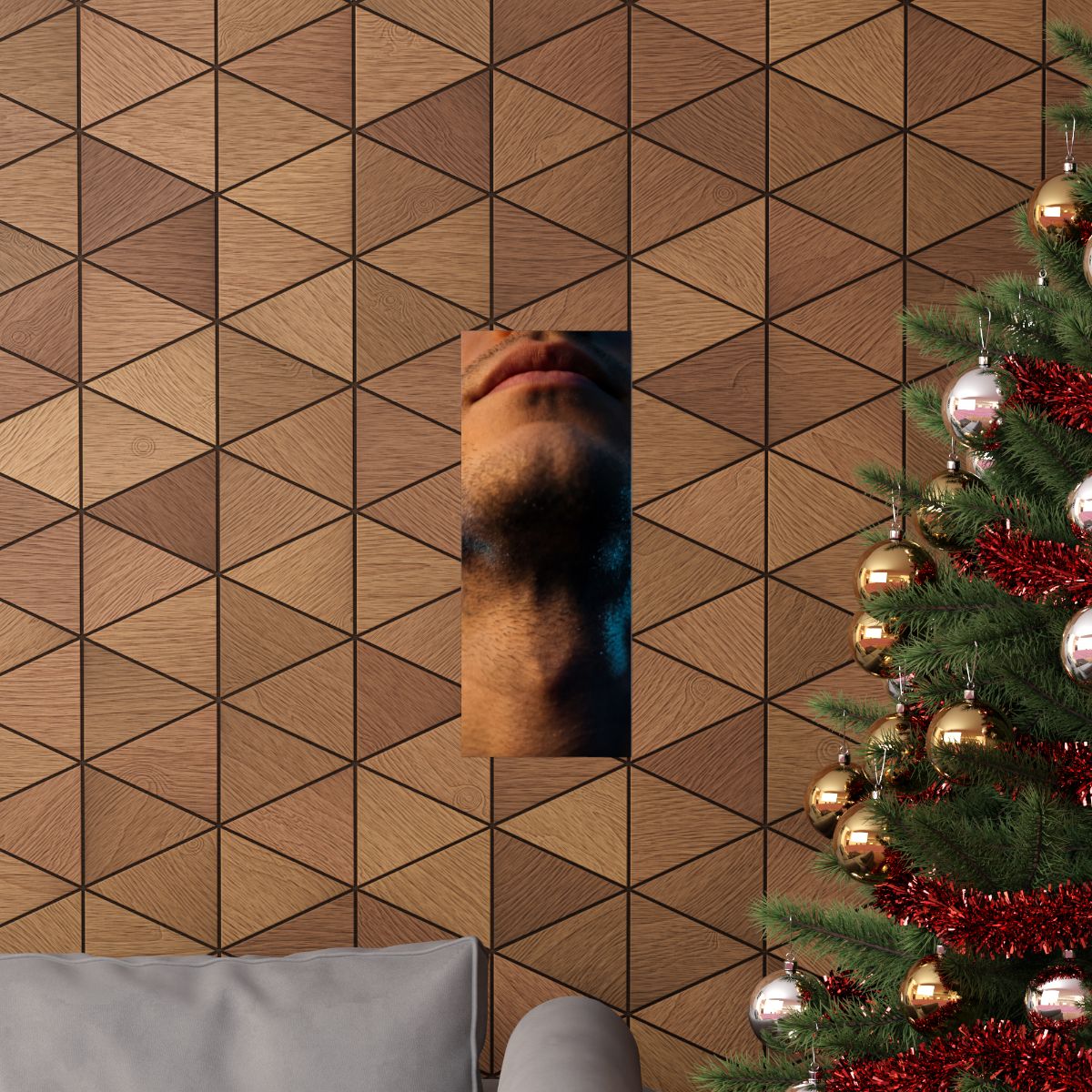 Matte Vertical Posters - Neon Horizon Portrait (8×10 &... |...