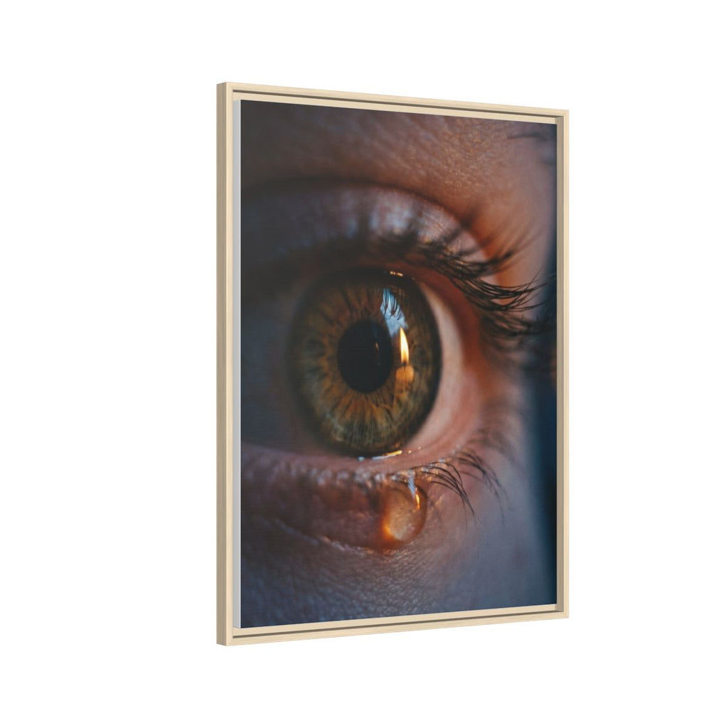 Matte Canvas, Framed - Luminous Tear