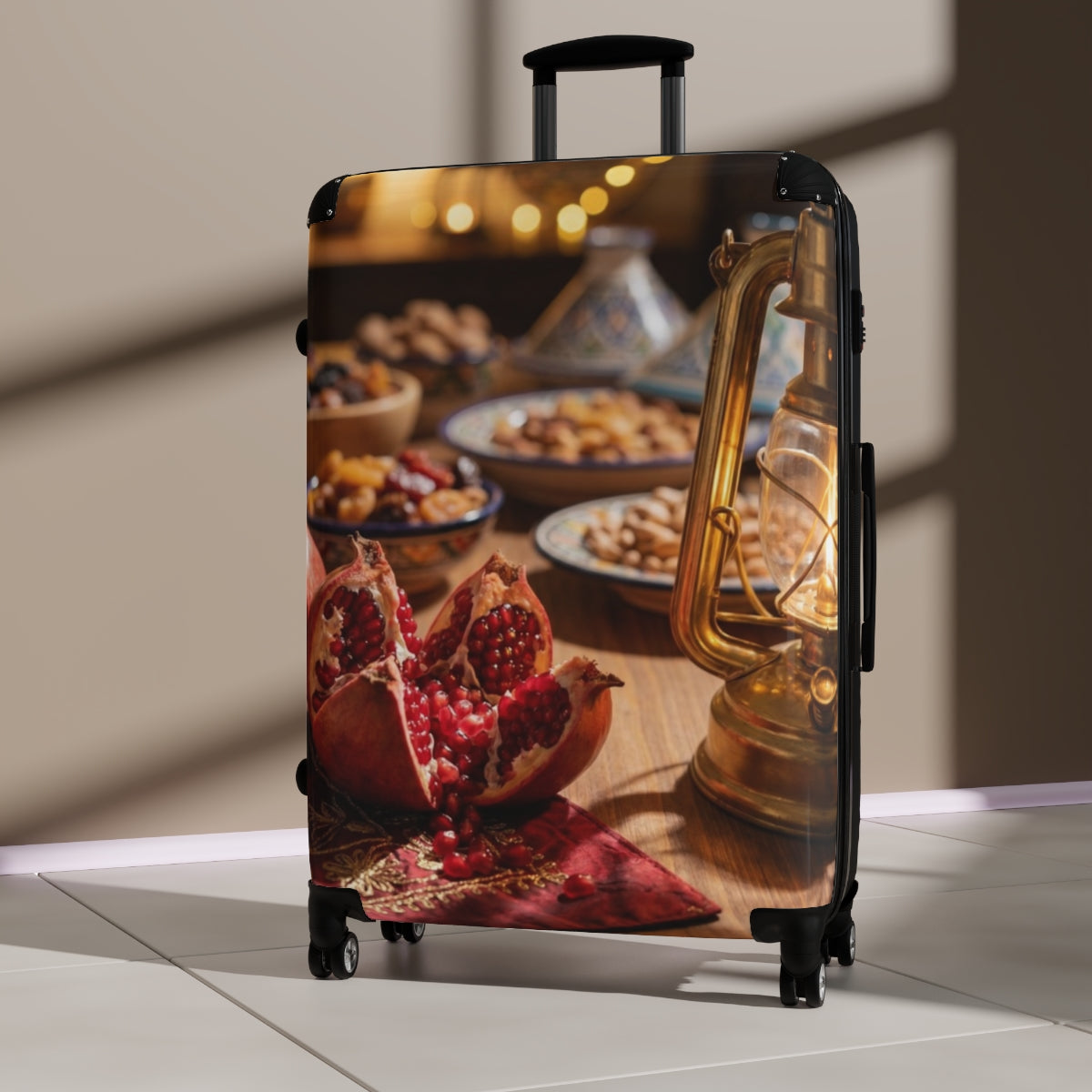 Suitcase - Golden Pomegranate Still Life | Echovira Gallery