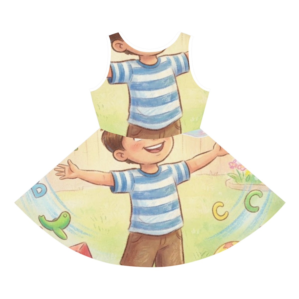 Girls' Sleeveless Sundress - Sunny Wonder | Echovira Gallery