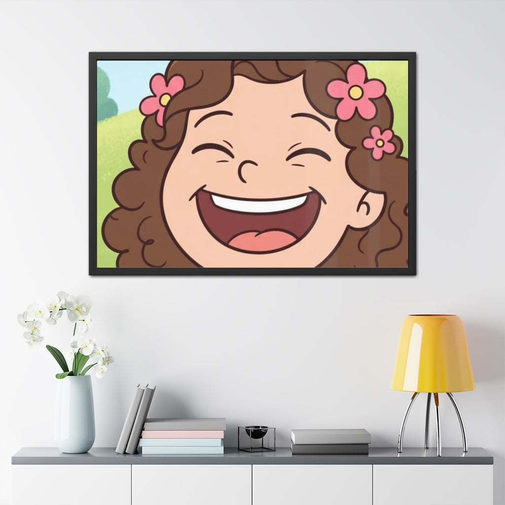 Framed Posters - Paisley Laugh 100% Joy Cartoon Art —... |...