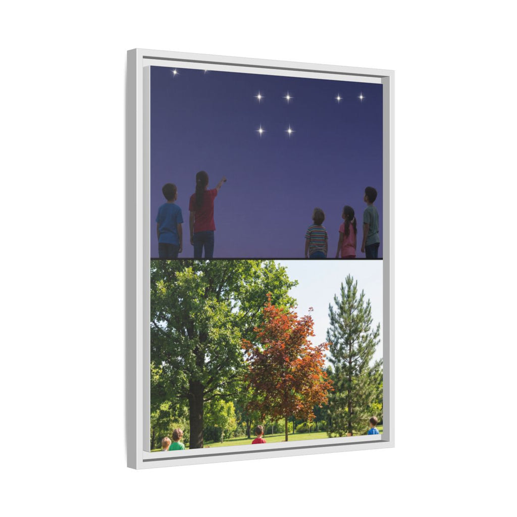 Framed Matte Canvas - Discovery — White / 1.25"
