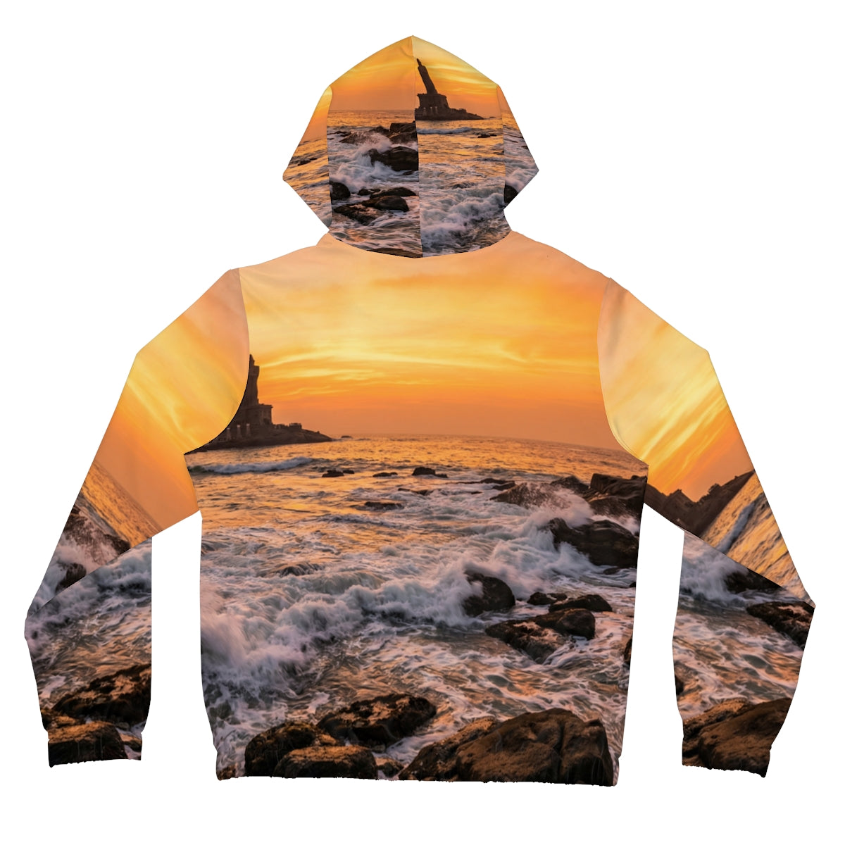 Women's Full-Zip Hoodie - Golden Horizon