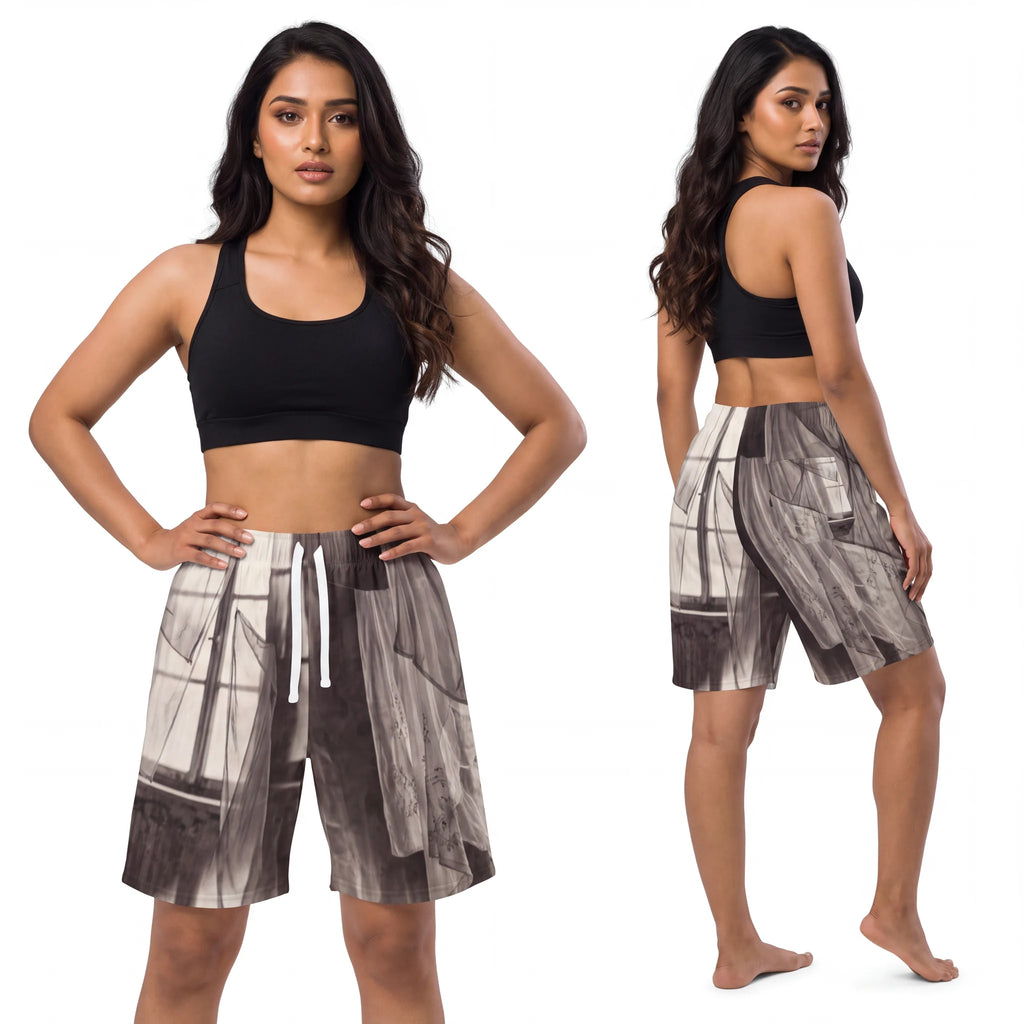 Athletic Long Shorts - Spectral Veils | Echovira Gallery