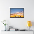 Framed Horizontal Poster - Sunset Ridge (14×11, 16×12... |...