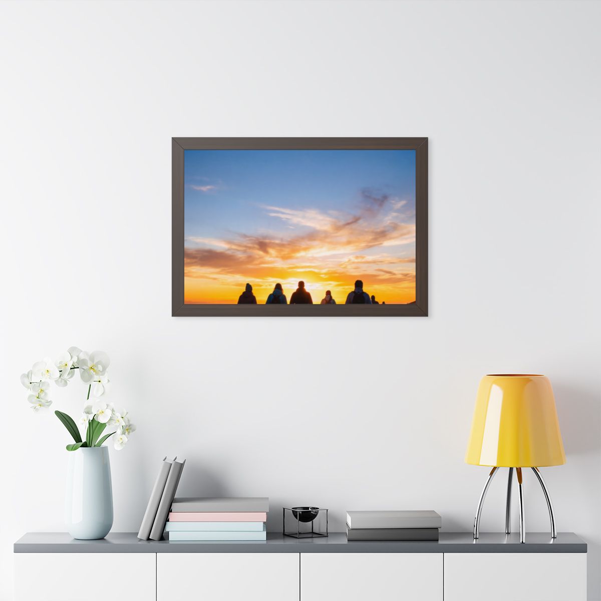 Framed Horizontal Poster - Sunset Ridge (14×11, 16×12... |...