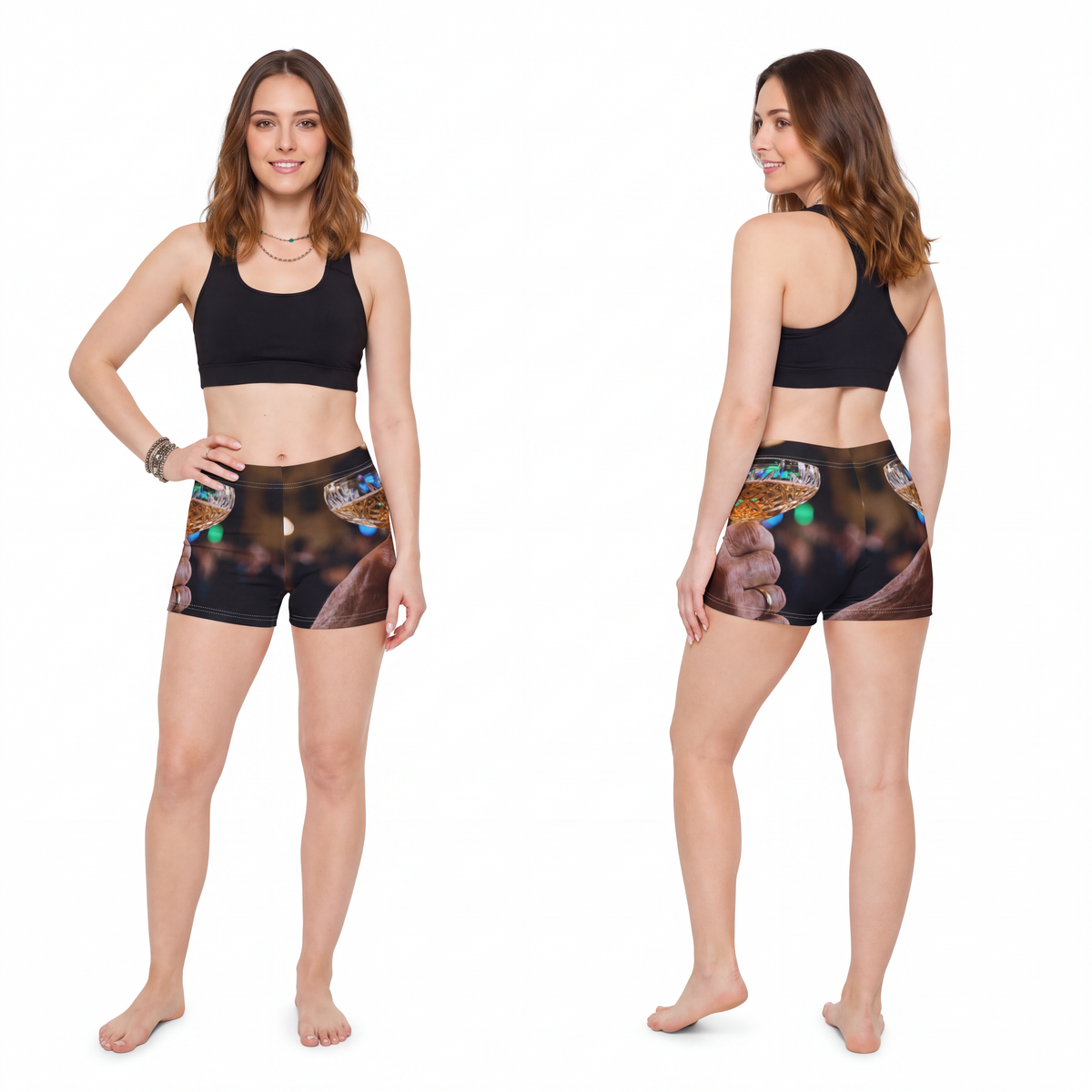 Women's Shorts - Gala Toast Casual Flow | Echovira Gallery