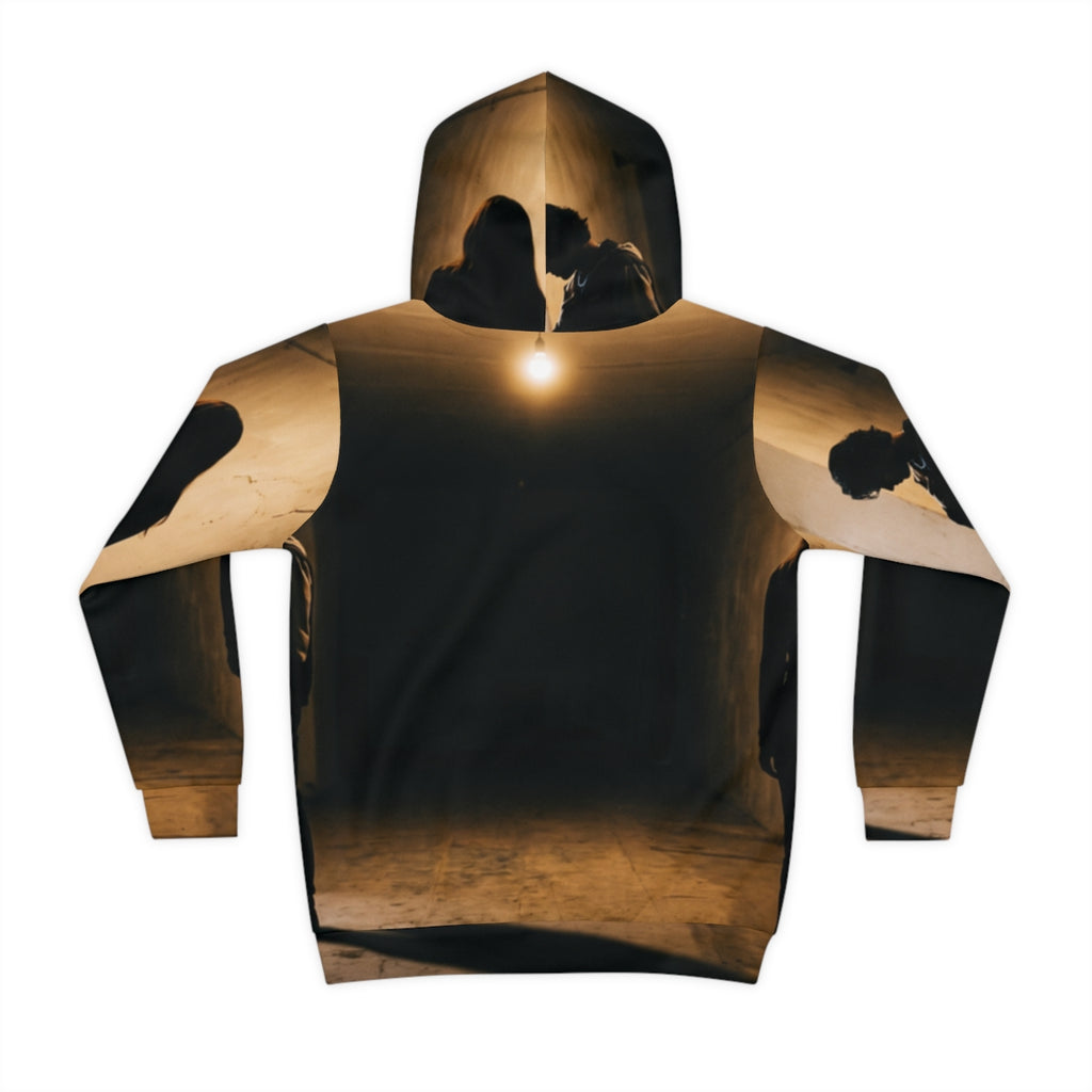 Children's Hoodie with Moody Hallway Art